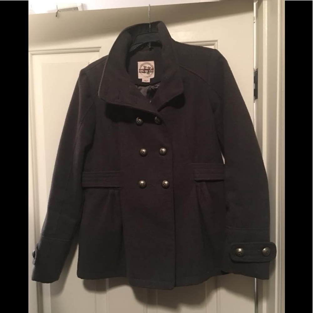 Hydraulic Gray Peacoat Jacket L